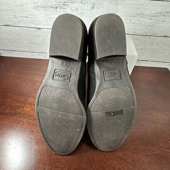 Circus Sam Edelman Women's Ankle Booties Size 10 Black Silver Studs Zip - Picture 7 of 11